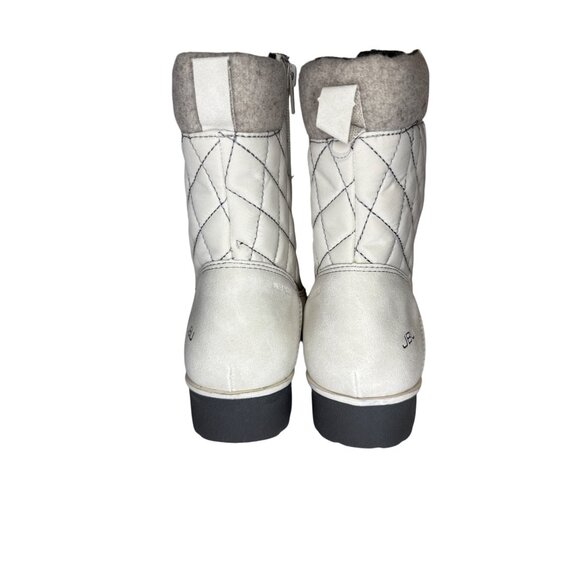 JBU Jambu Summit Women's Boots Waterproof White Lined Quilted Winter Size 11 NIB - Picture 5 of 11